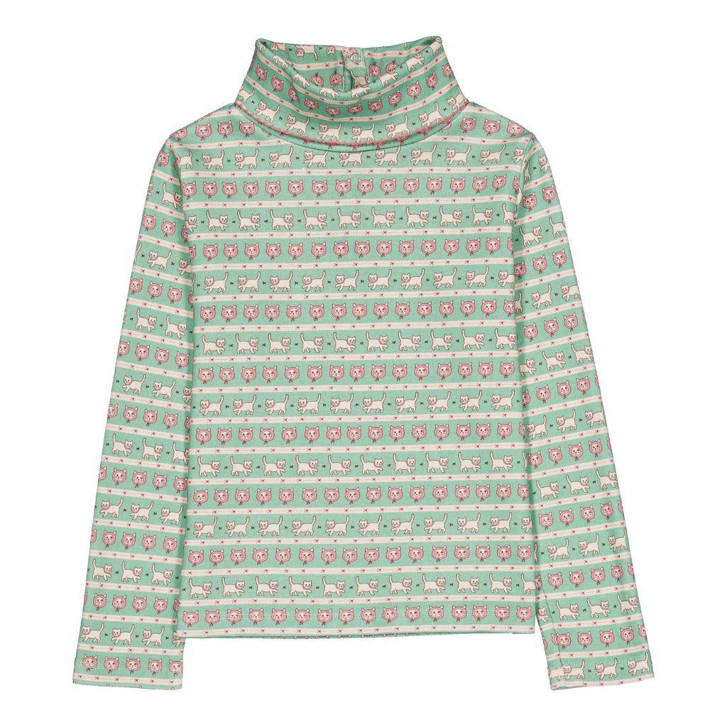 Hello Simone Twiggy Turtleneck Kitty Aqua