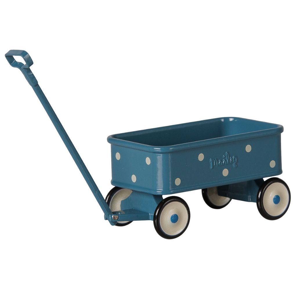 Maileg Wagon, Mouse - Blue