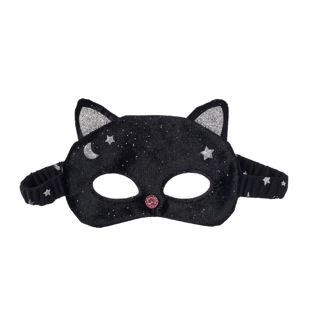 Rockahula Velvet Black Cat Mask (3-10 Years)