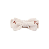 Quincy Mae Velour Bow Headband Red Bows
