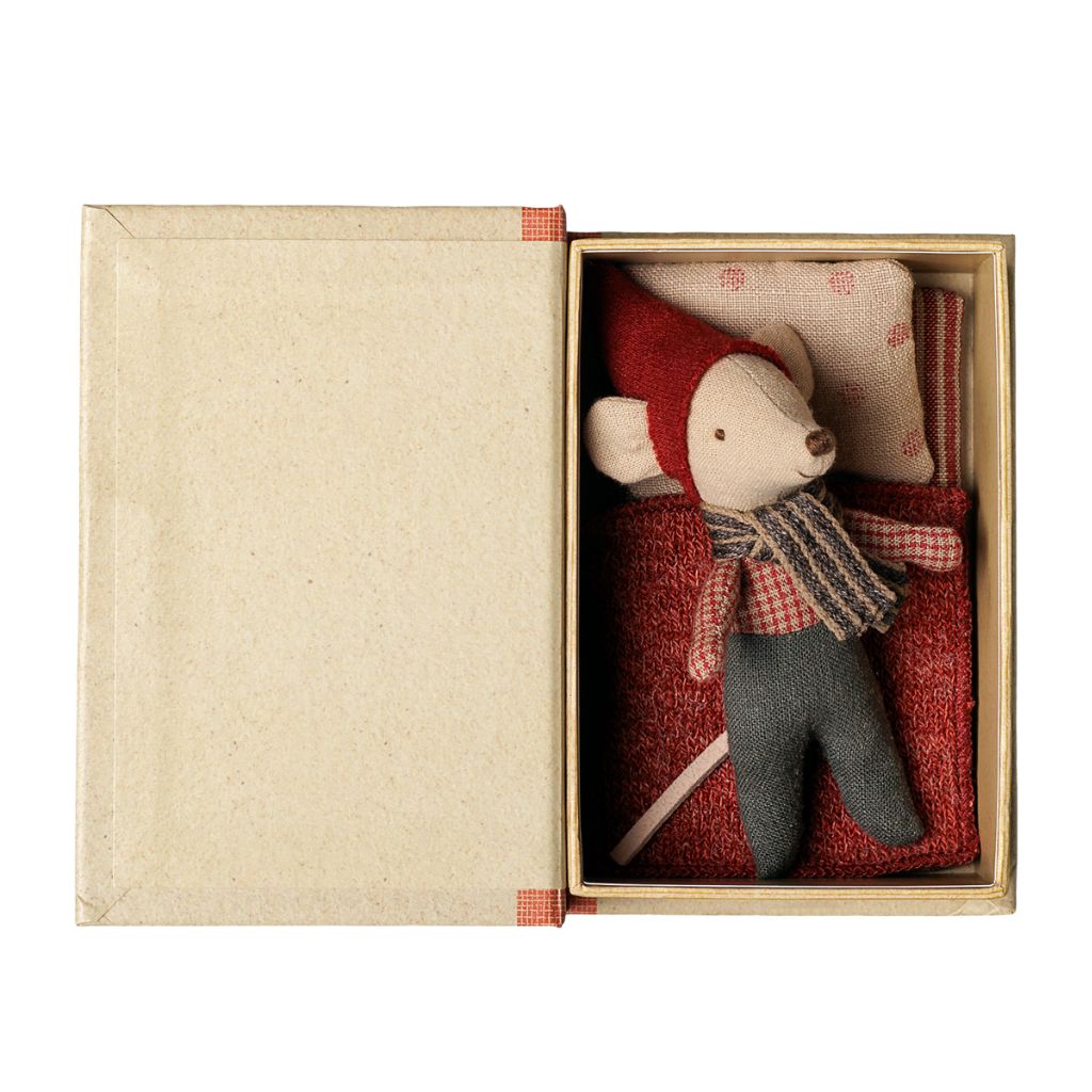 Maileg Christmas mouse, Baby in book