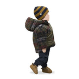 1 + in the Family WHISTLER navy baby twill pants with a leg pocket and cuffed ankles