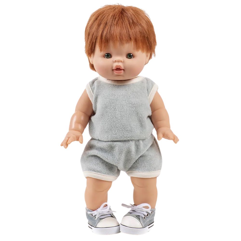 Minikane Clothing for Gordis Dolls 34cm-Ines Green Tea Terrycloth Jumpsuit