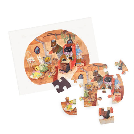 Moulin Roty Les Minouchkas- 4 Mini Puzzles, A Perfect Day