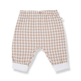 1 + in the Family Newborn KARPHATOS Gingham Seersucker Pant