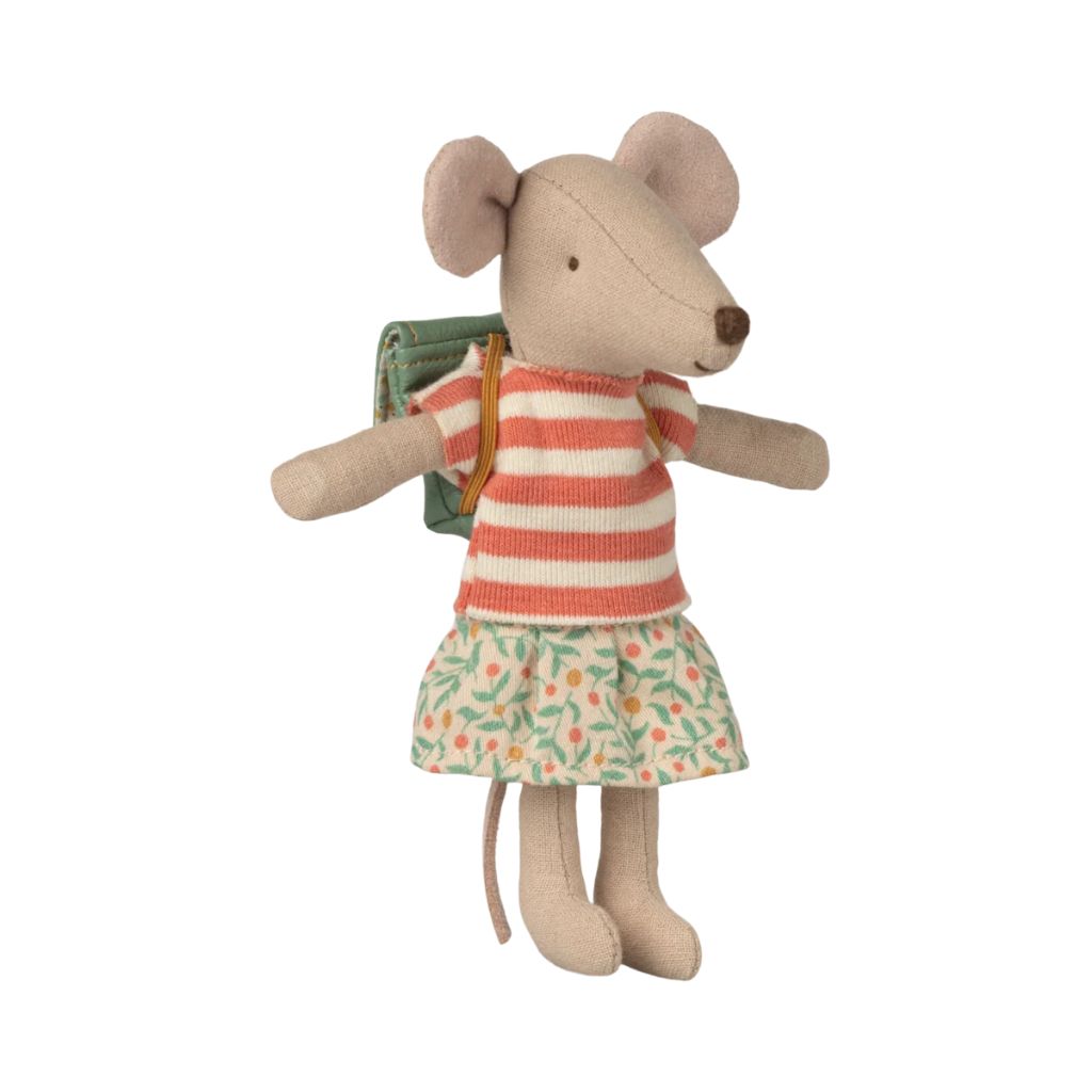 Maileg Clothes and bag, Big sister mouse - Green