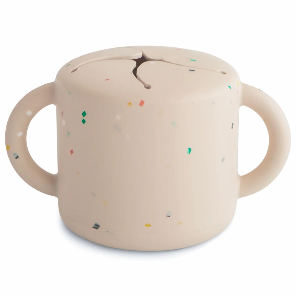 Mushie Snack Cup - Vanilla Confetti