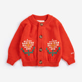 Bobo Choses Baby Pixel Daisy cardigan