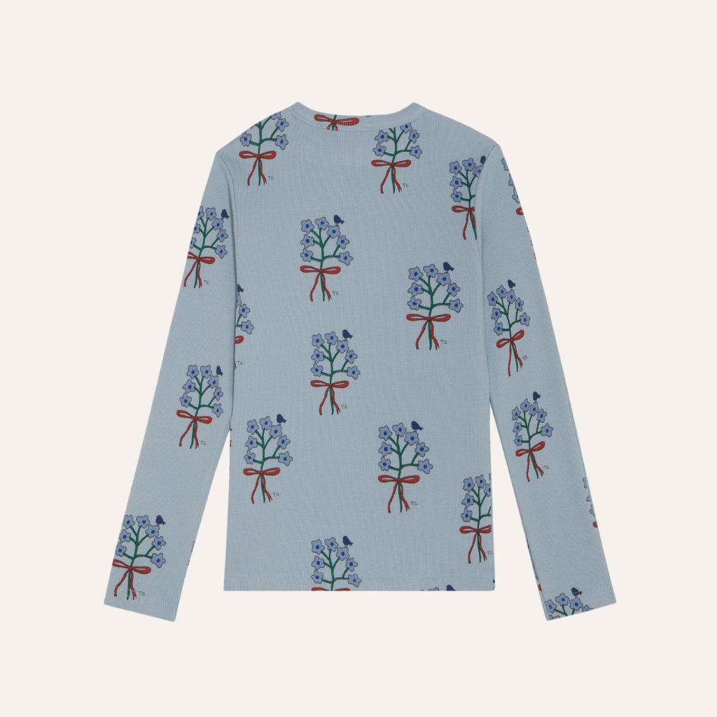 The Campamento Bouquets Light Blue Tshirt
