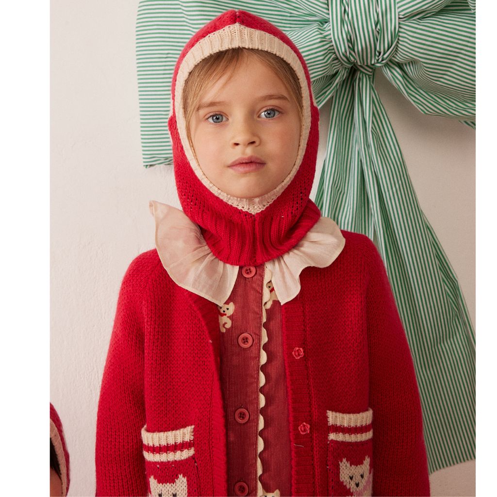 Hello Simone Pinguin Hood Kitty Cherry