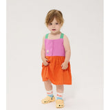 Bobo Choses Baby Pixel Daisy Color Block Woven Dress
