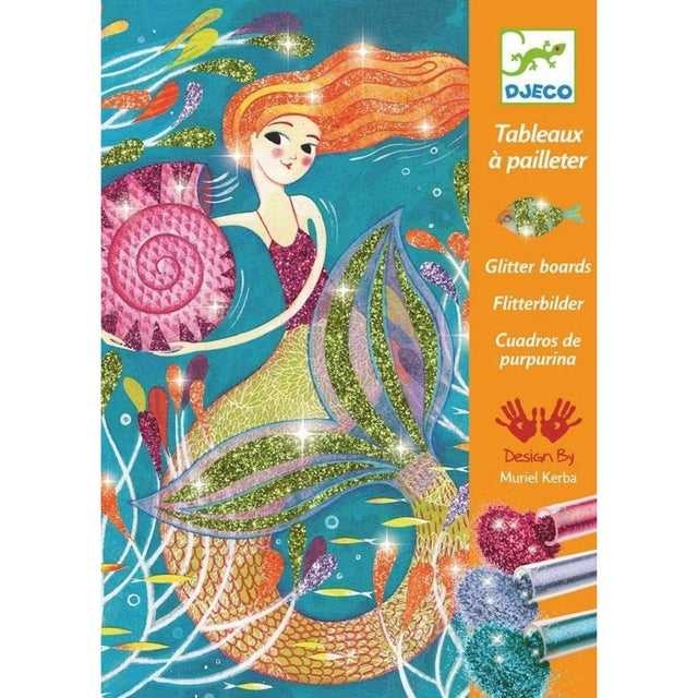 Djeco Arts and Crafts- Glitter Boards- Mermaids
