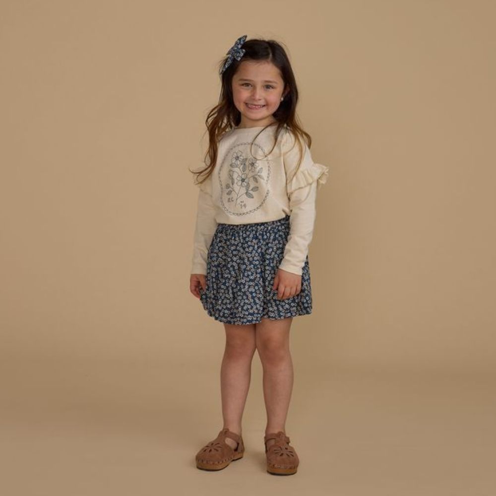 Rylee + Cru Ruffle Long Sleeve Tee