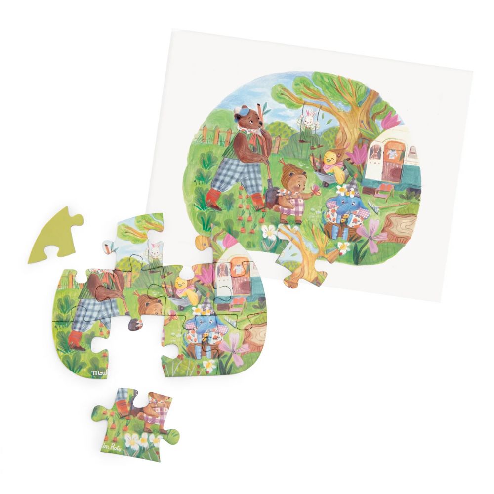 Moulin Roty Les Minouchkas- 4 Mini Puzzles, A Perfect Day