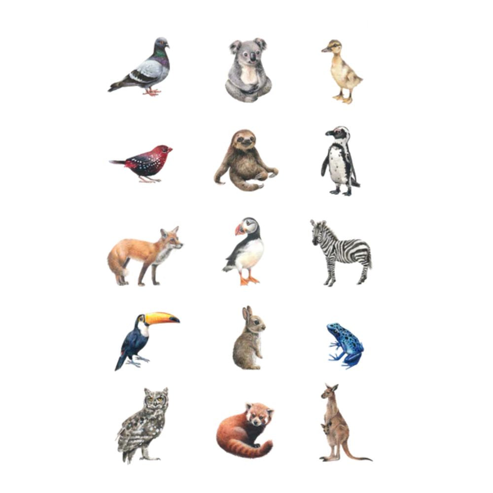 Mini Animal Kingdom Tattoo Pair