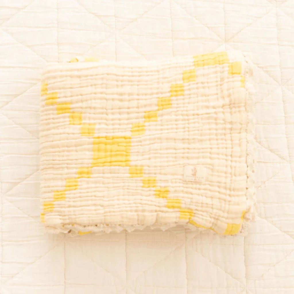 Layered Gauze Blanket - Butter