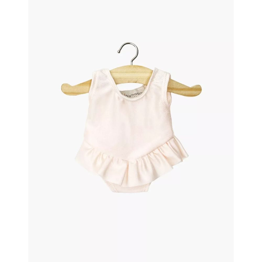 Minikane Clothing for Gordis Dolls 34cm -  Maïa ruffled Leotard in Nude Pink Lycra