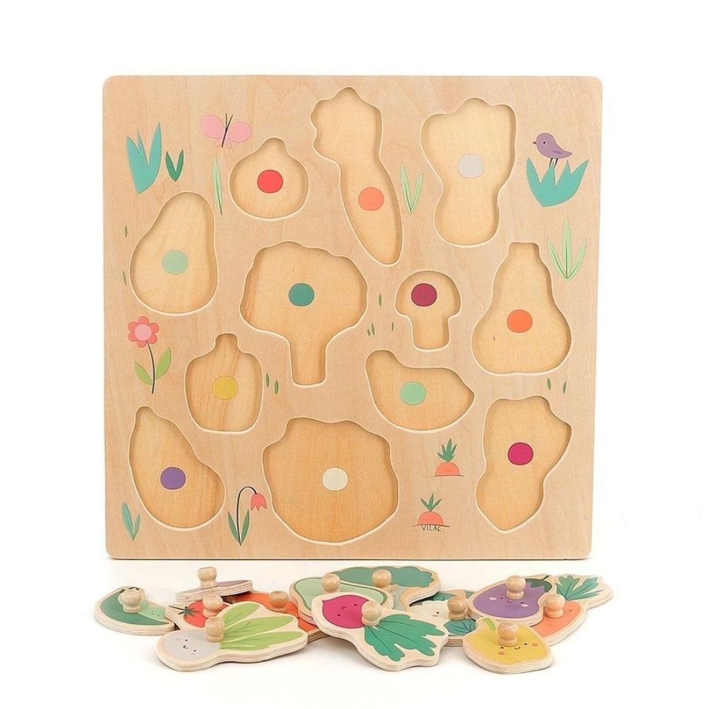 Vilac Vegetables Peg Puzzle - Sarah Betz