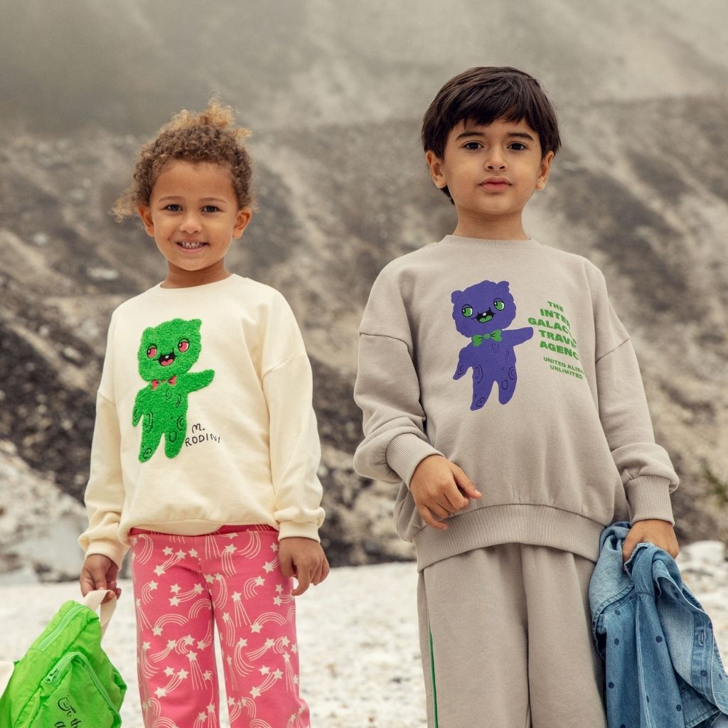 Mini Rodini Alien Chenille Sweatshirt