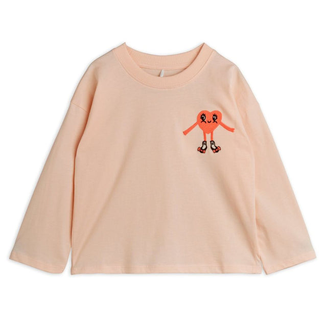 Mini Rodini Heart in Shoes emb ls tee
