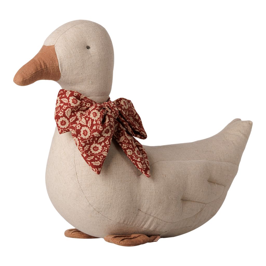 Maileg Duck with bow - Sand