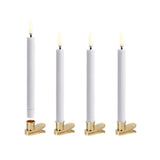 Uyuni LED Mini Taper Candle w/ Clip - White (4-Pack)