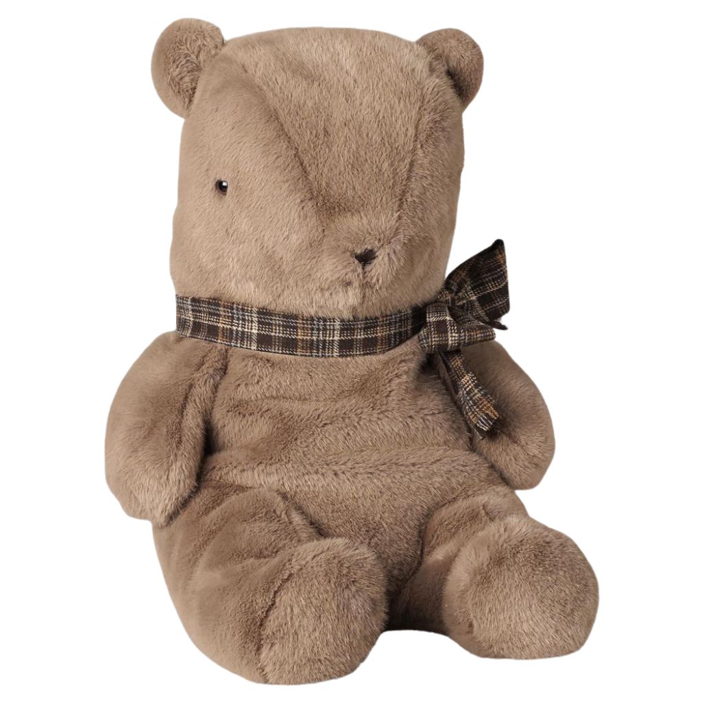 Maileg Teddy bear plush, Large - Dark mushroom