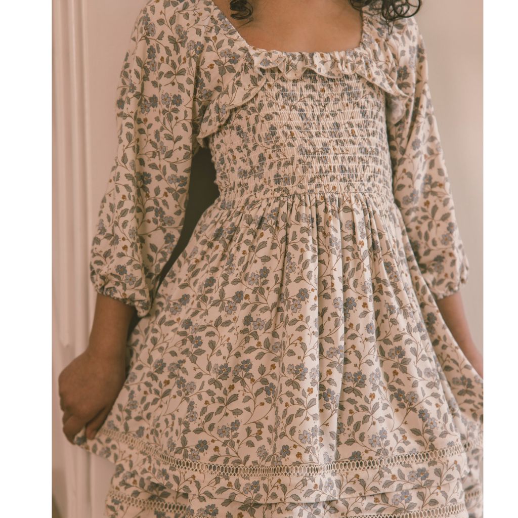 Noralee Elodie Dress Blue Garden