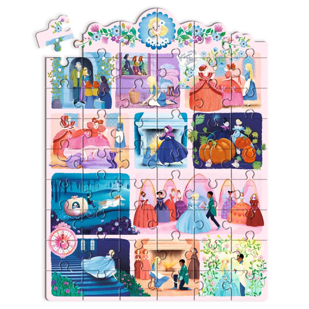 Djeco Story Puzzle- Cinderella, 54 pcs