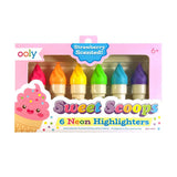 Sweet Scoops: Scented Neon Highlighters (Set of 6)
