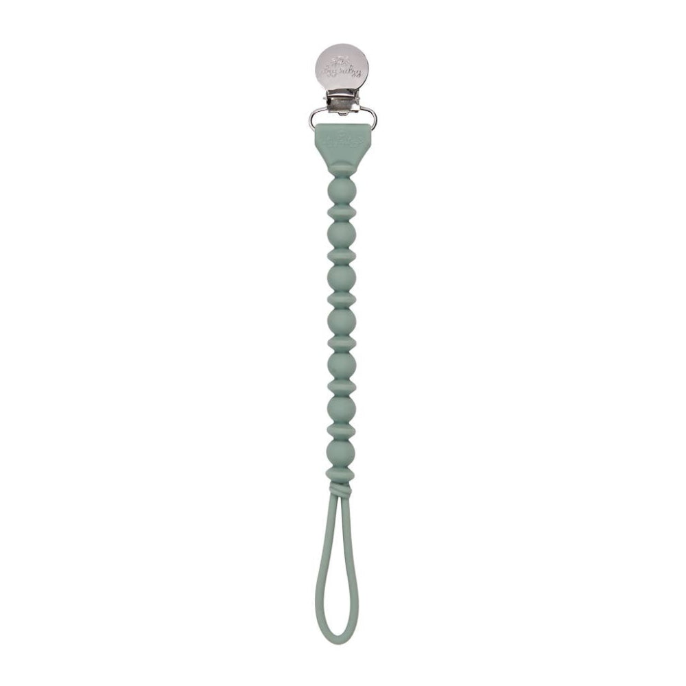 Itzy Ritzy Sweetie Strap Silicone One-Piece Pacifier Clips - Succulent Beaded