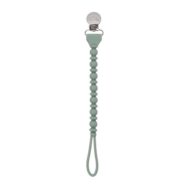 Itzy Ritzy Sweetie Strap Silicone One-Piece Pacifier Clips - Succulent Beaded