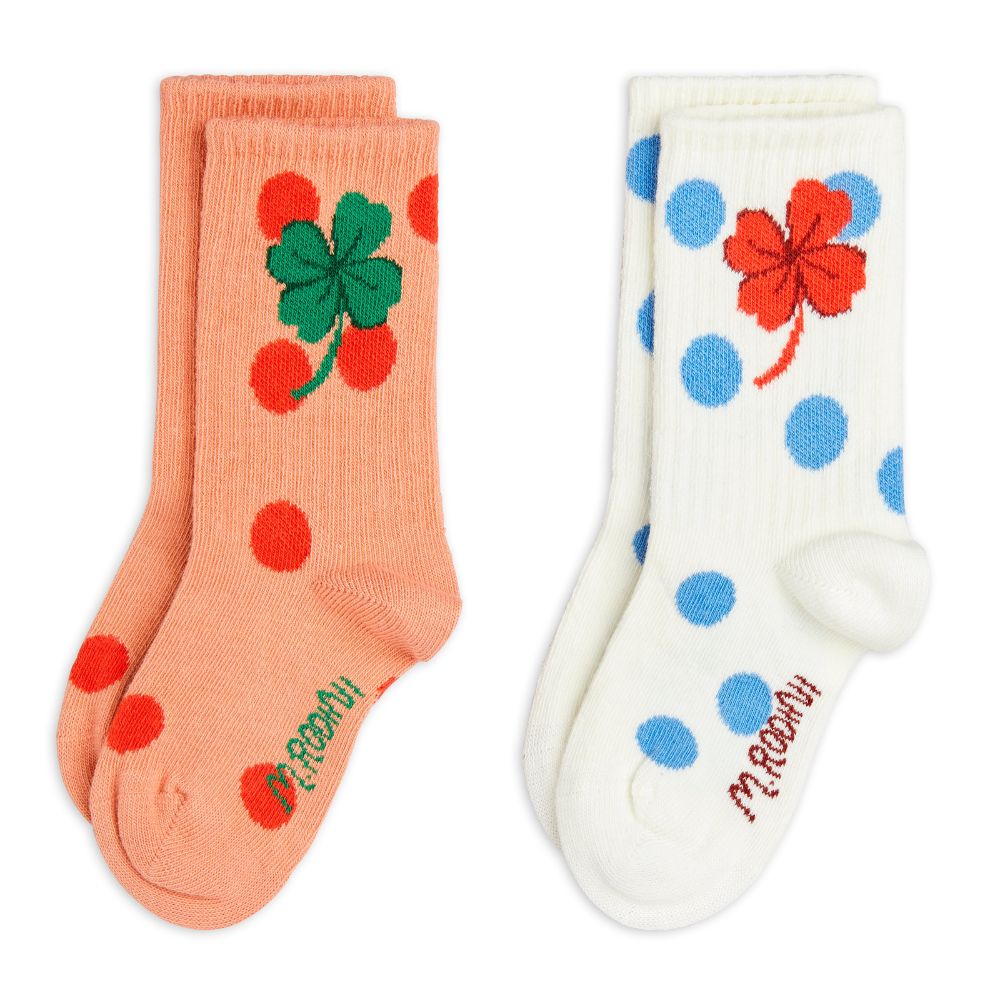 Mini Rodini Clover 2PK Socks
