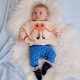 Mini Rodini Heart in shoes chenille sweatshirt
