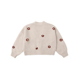 Rylee + Cru Boxy Crop Cardigan Ruby Daisy
