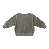 Quincy Mae Velour Relaxed Sweatshirt F