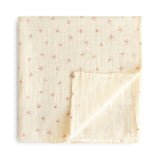 Mushie Organic Cotton Muslin Baby Swaddle - Bows