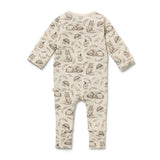 Wilson & Frenchy Foxglove Forest Organic Zipsuit with Feet