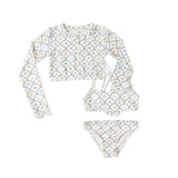 Rylee + Cru Crop Rashguard Set Nautical