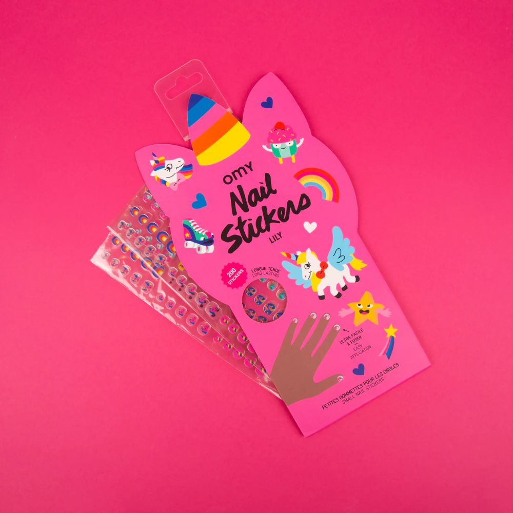 Omy 200 Unicorn Nail Stickers