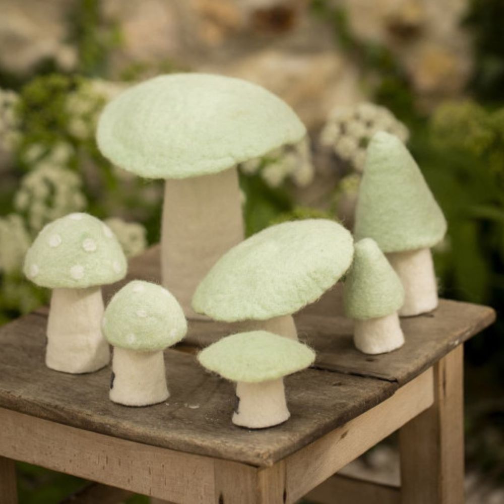 Muskhane Dotty Mushrooms S Mint 8cm