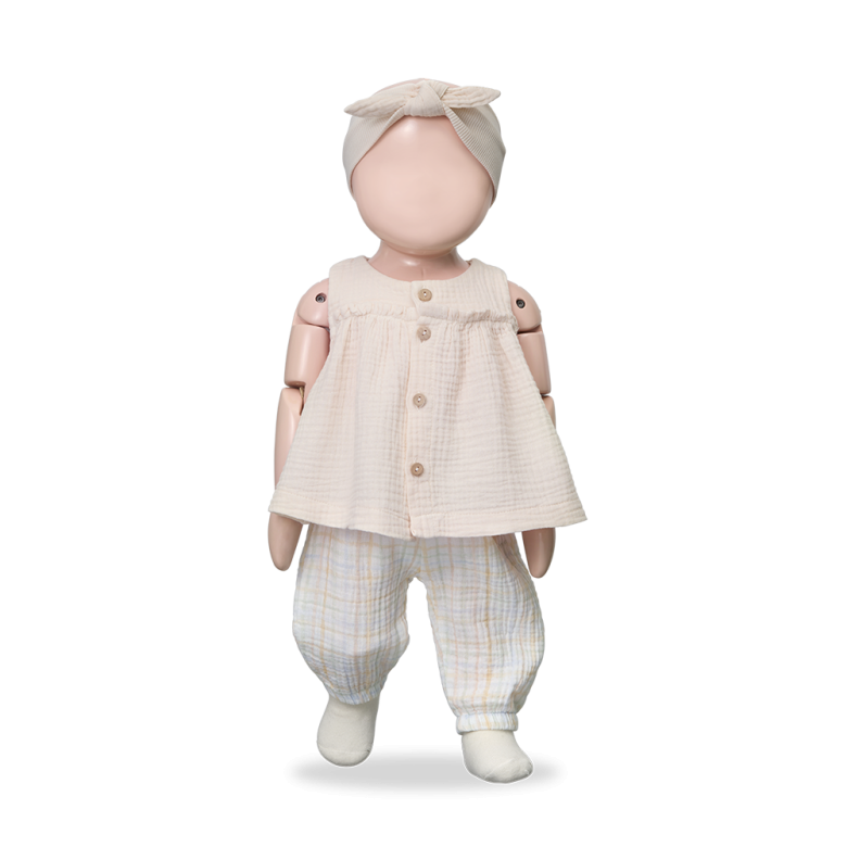 1 + in the family LINA Newborn Muslin Dress N