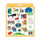 Djeco 60 Felt Stickers Animals Everywhere!