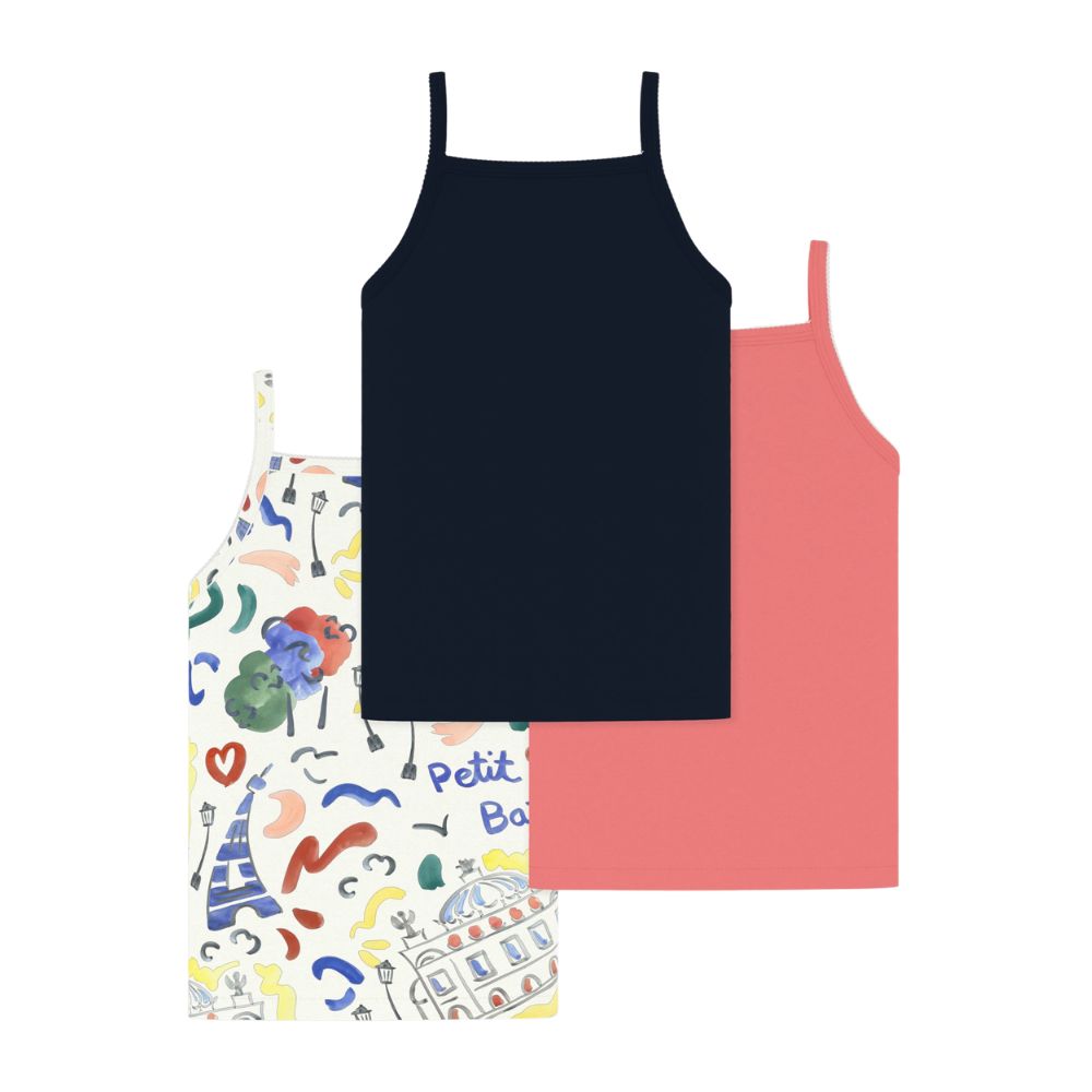 Petit Bateau Opera Paris Chemise 3 Pk