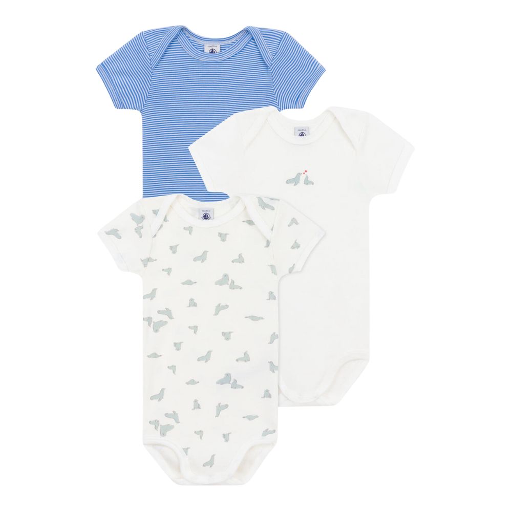 Petit Bateau SS Bodies 3pcs