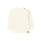 Snug Longsleeve Rolled Collar in Ribbed Jersey