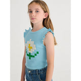 Bobo Choses Pixel Daisy ruffled top