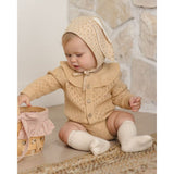 Quincy Mae Ruffle Collar Cardigan Butterscotch