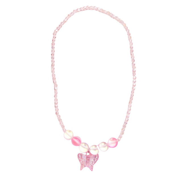 Boutique Holo Pink Crystal Necklace