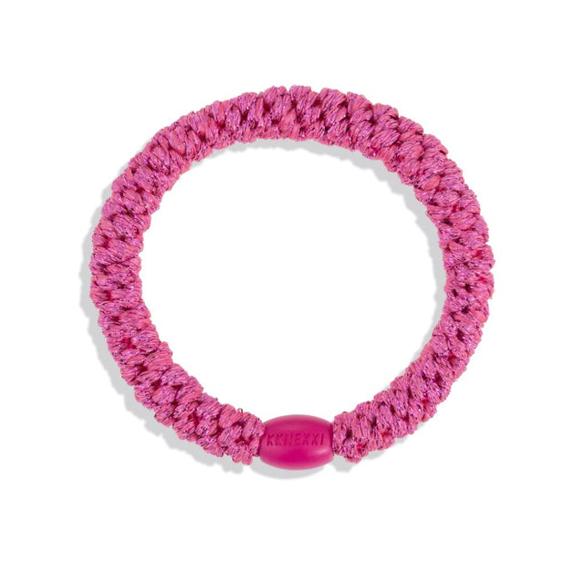 Kknekki Original Hair Tie Strong Pink Glitter